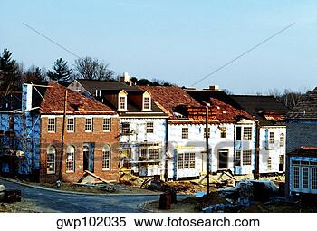 Stock Image - new homes under 
construction in 
rockville, maryland. 
fotosearch - search 
stock photos, 
pictures, images, 
and photo clipart