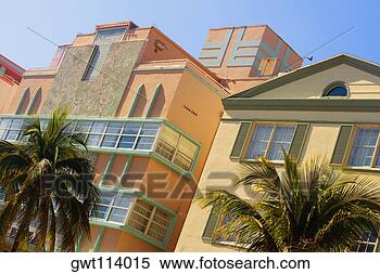 Stock Image - low angle view 
of palm trees 
in front of buildings, 
 miami,  florida. 
fotosearch - search 
stock photos, 
pictures, images, 
and photo clipart