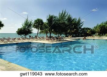 Stock Photo - high angle view 
of a clear swimming 
pool at lucayan 
beach resort. 
fotosearch - search 
stock photos, 
pictures, images, 
and photo clipart