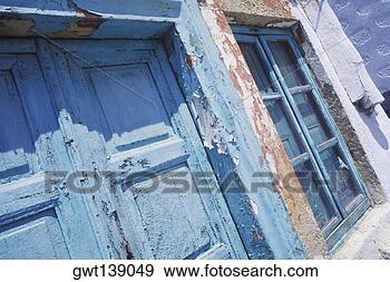 Stock Photograph - close-up of the 
closed door and 
a window of a 
house. fotosearch 
- search stock 
photos, pictures, 
images, and photo 
clipart