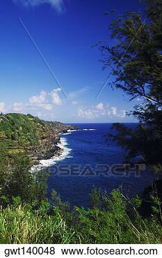 Stock Photo - high angle view 
of the sea, hawaii, 
usa. fotosearch 
- search stock 
photos, pictures, 
images, and photo 
clipart