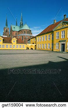 Stock Photo - facade of a cathedral, 
roskilde palace, 
roskilde, denmark. 
fotosearch - search 
stock photos, 
pictures, images, 
and photo clipart