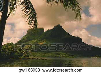 Stock Photo - cliff at the waterfront, 
bora bora, society 
islands, french 
polynesia. fotosearch 
- search stock 
photos, pictures, 
images, and photo 
clipart