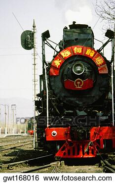 Stock Photo - steam train on 
a railroad track, 
beijing, china. 
fotosearch - search 
stock photos, 
pictures, images, 
and photo clipart