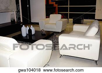 Banco de Imagem - interiores,  vivendo, 
 sala. fotosearch 
- busca de fotos, 
imagens e clipart