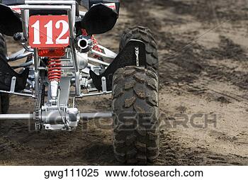 Banco de Imagem - close-up,  quadbike, 
 areia. fotosearch 
- busca de fotos, 
imagens e clipart