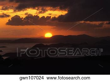 Stock Photo - sunset over the 
sea, west end, 
tortola, british 
virgin islands. 
fotosearch - search 
stock photos, 
pictures, images, 
and photo clipart