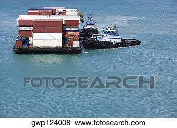 Banco de Imagem - recipiente,  navio, 
 mar,  mawi,  
havaí,  ilhas, 
 eua. fotosearch 
- busca de fotos, 
imagens e clipart