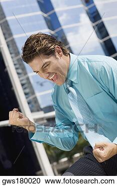 Stock Photography - businessman making 
fists in excitement. 
fotosearch - search 
stock photos, 
pictures, images, 
and photo clipart
