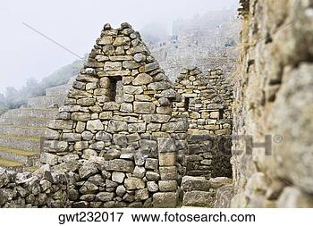 Foto - antigas,   ruínas, 
  pedra,   estruturas, 
  machu,   picchu, 
  cusco. fotosearch 
- busca de fotos, 
imagens e clipart