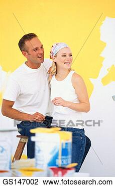 Stock Photo - couple, installation, 
pot, pots, woman, 
person. fotosearch 
- search stock 
photos, pictures, 
images, and photo 
clipart