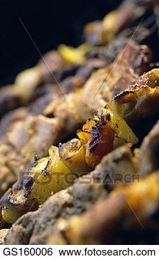 Stock Photo - brochette, grill, 
barbecue, close-up, 
cook, cooking. 
fotosearch - search 
stock photos, 
pictures, images, 
and photo clipart