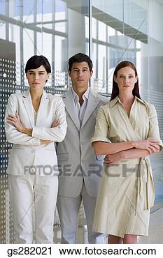 Stock Photography - portrait of businesspeople. 
fotosearch - search 
stock photos, 
pictures, images, 
and photo clipart