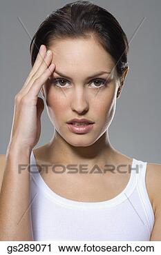 Stock Photography - portrait of stressed 
woman. fotosearch 
- search stock 
photos, pictures, 
images, and photo 
clipart