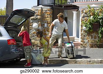 Stock Photo - family leaving 
for vacation. 
fotosearch - search 
stock photos, 
pictures, images, 
and photo clipart