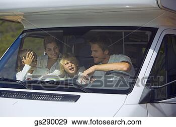 Stock Photograph - family roadtrip. 
fotosearch - search 
stock photos, 
pictures, images, 
and photo clipart