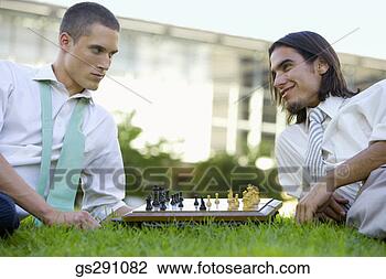 Stock Photo - businessmen playing 
chess outdoors. 
fotosearch - search 
stock photos, 
pictures, images, 
and photo clipart
