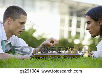 Stock Photo - businessmen playing 
chess outdoors. 
fotosearch - search 
stock photos, 
pictures, images, 
and photo clipart