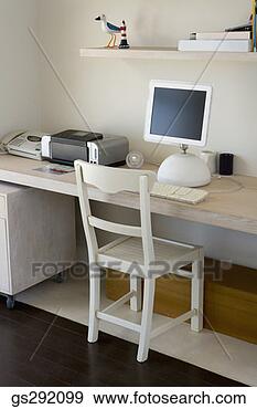 Stock Photograph - computer on desk. 
fotosearch - search 
stock photos, 
pictures, images, 
and photo clipart