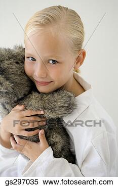 Stock Image - girl with teddy 
bear. fotosearch 
- search stock 
photos, pictures, 
images, and photo 
clipart
