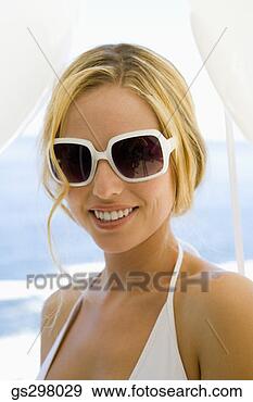 Stock Photograph - portrait of woman 
in sunglasses. 
fotosearch - search 
stock photos, 
pictures, images, 
and photo clipart