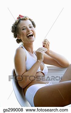 Stock Photo - woman wearing 
curlers. fotosearch 
- search stock 
photos, pictures, 
images, and photo 
clipart