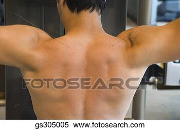 Stock Image - close-up of mans 
muscular back. 
fotosearch - search 
stock photos, 
pictures, images, 
and photo clipart