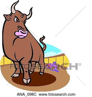 Clip Art - bull color. fotosearch 
- search clipart, 
illustration, 
drawings and vector 
eps graphics images