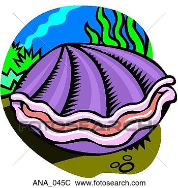 Clip Art - clam color. fotosearch 
- search clipart, 
illustration, 
drawings and vector 
eps graphics images
