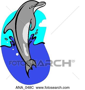 Clip Art - dolphin color. 
fotosearch - search 
clipart, illustration, 
drawings and vector 
eps graphics images