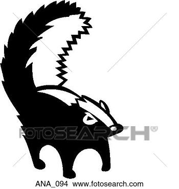 Clipart - skunk. fotosearch 
- search clipart, 
illustration, 
drawings and vector 
eps graphics images