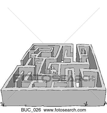 Clip Art - man in maze. fotosearch 
- search clipart, 
illustration, 
drawings and vector 
eps graphics images