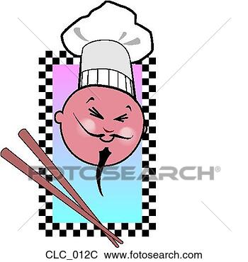 Clip Art - chinese chef color. 
fotosearch - search 
clipart, illustration, 
drawings and vector 
eps graphics images