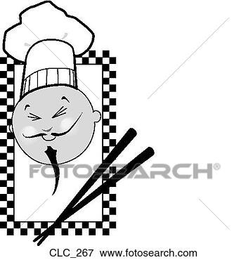 Clip Art - chinese chef. 
fotosearch - search 
clipart, illustration, 
drawings and vector 
eps graphics images