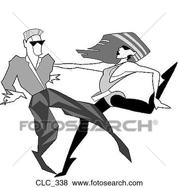 Clip Art - dancing duo. fotosearch 
- search clipart, 
illustration, 
drawings and vector 
eps graphics images