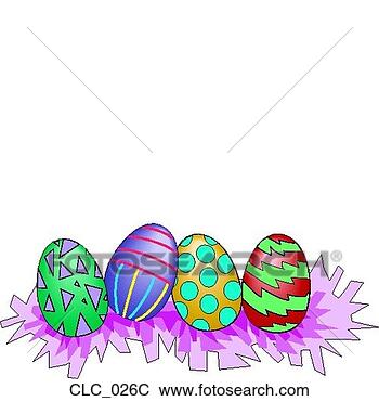 Clip Art - easter eggs color. 
fotosearch - search 
clipart, illustration, 
drawings and vector 
eps graphics images