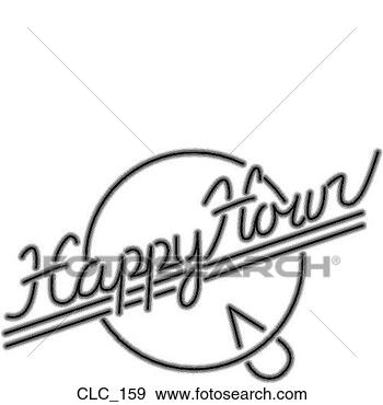 Clip Art - happy hour. fotosearch 
- search clipart, 
illustration, 
drawings and vector 
eps graphics images