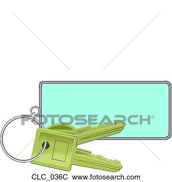 Clip Art - key chain color. 
fotosearch - search 
clipart, illustration, 
drawings and vector 
eps graphics images