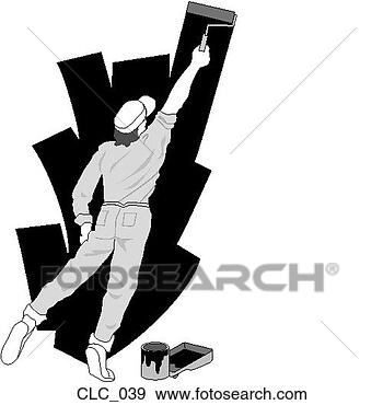 Clip Art - paint roller. 
fotosearch - search 
clipart, illustration, 
drawings and vector 
eps graphics images