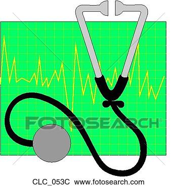 Clip Art - stethoscope color. 
fotosearch - search 
clipart, illustration, 
drawings and vector 
eps graphics images