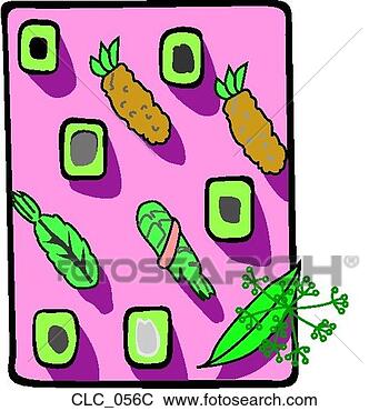 Clip Art - sushi color. fotosearch 
- search clipart, 
illustration, 
drawings and vector 
eps graphics images