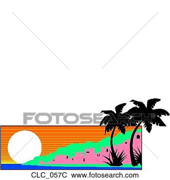 Clip Art - tropical port 
color. fotosearch 
- search clipart, 
illustration, 
drawings and vector 
eps graphics images