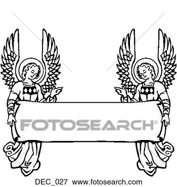 Clip Art - angel banner. 
fotosearch - search 
clipart, illustration, 
drawings and vector 
eps graphics images