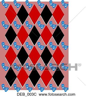 Clip Art - harlequin one 
color. fotosearch 
- search clipart, 
illustration, 
drawings and vector 
eps graphics images