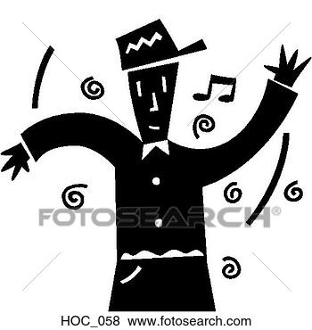 Clip Art - dancing guy. fotosearch 
- search clipart, 
illustration, 
drawings and vector 
eps graphics images