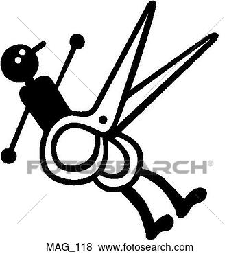 Clip Art - big scissors guy. 
fotosearch - search 
clipart, illustration, 
drawings and vector 
eps graphics images