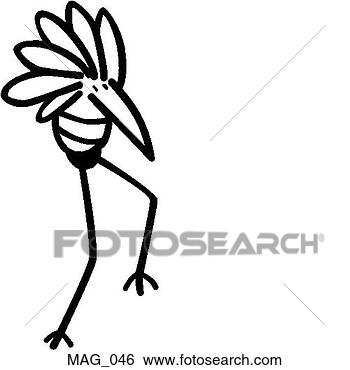 Clip Art - tall bird 02. 
fotosearch - search 
clipart, illustration, 
drawings and vector 
eps graphics images