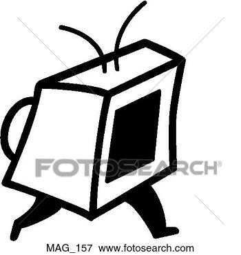 Clip Art - television guy. 
fotosearch - search 
clipart, illustration, 
drawings and vector 
eps graphics images