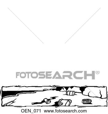 Clipart - littered beach. 
fotosearch - search 
clipart, illustration, 
drawings and vector 
eps graphics images