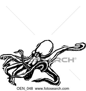 Clip Art - octopus. fotosearch 
- search clipart, 
illustration, 
drawings and vector 
eps graphics images